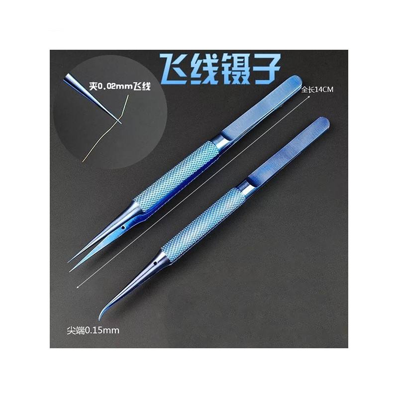 Pinzas de punta recta para trabajos de precisión