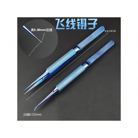 Pinzas de punta recta para trabajos de precisión