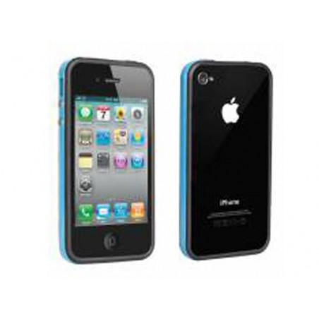 Bumper iPhone 4 4S - Azul Claro Negro