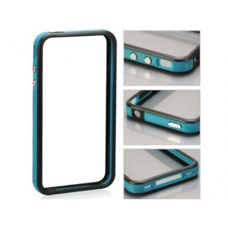 Bumper iPhone 4 4S - Azul Claro Negro
