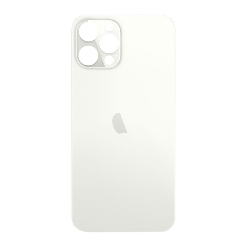 Cristal Trasero con agujero grande para el iPhone 12 Pro Max - Blanca A2342, A2410, A2411, A2412