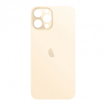 Cristal Trasero con agujero grande para el iPhone 12 Pro Max - Oro A2342, A2410, A2411, A2412