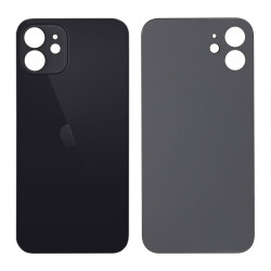 Cristal Trasero con agujero grande para el iPhone 12 Mini - Negro A2176, A2398, A2399, A2400 2