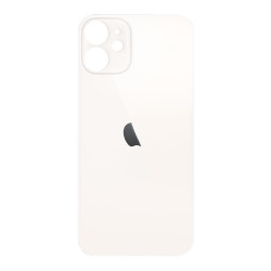 Cristal Trasero con agujero grande para el iPhone 12 Mini - Blanca A2176, A2398, A2399, A2400