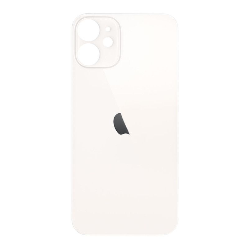 Cristal Trasero con agujero grande para el iPhone 12 Mini - Blanca A2176, A2398, A2399, A2400