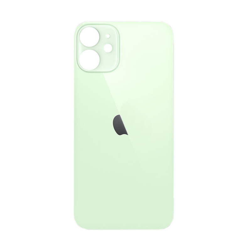 Cristal Trasero con agujero grande para el iPhone 12 Mini - Verde A2176, A2398, A2399, A2400