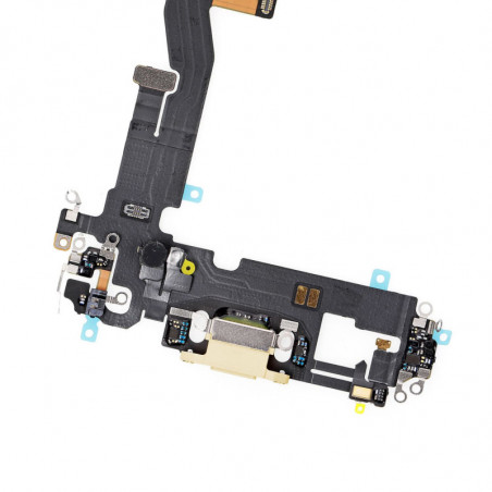 Flex de Carga  y Micrófono iPhone 12 Pro (Original) (Oro)