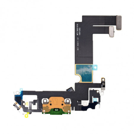 Flex de Carga  y Micrófono iPhone 12 Mini (Original) (Verde)