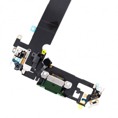 Flex de Carga  y Micrófono iPhone 12 Mini (Original) (Verde)