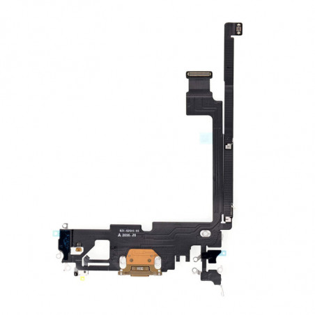 Flex de Carga  y Micrófono iPhone 12 Pro Max (Original) (Oro)