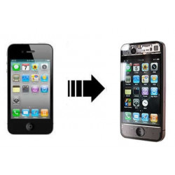 Kit de Conversión iPhone 4 - Negro Transparente 2