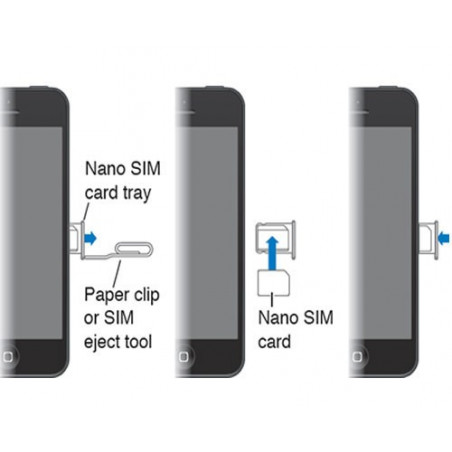 Porta Sim iPhone 5 - Negro
