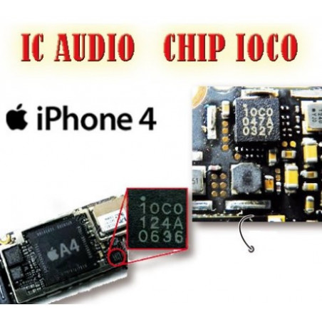 Chip IOCO 10c0 IC Audio MIC iPhone 4
