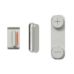 Kit Botones iPhone 5 - Plata