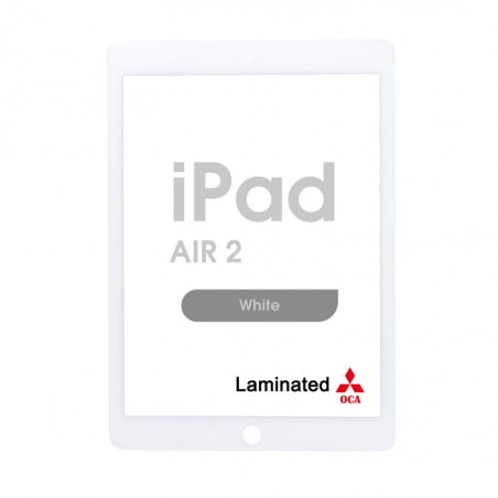 Cristal con OCA para iPad Air 2 (Blanco) Cristal con OCA para iPad Air 2 (Blanco)