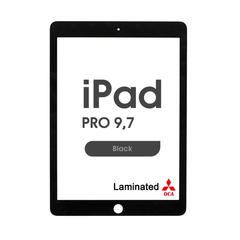 Cristal con OCA para iPad 9.7 (Negro)