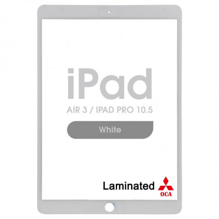 Cristal con OCA para iPad Air 3 / iPad Pro 10.5 (Blanco)