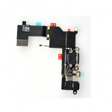 Flex Dock auricular microfono iPhone 5s (Negro)
