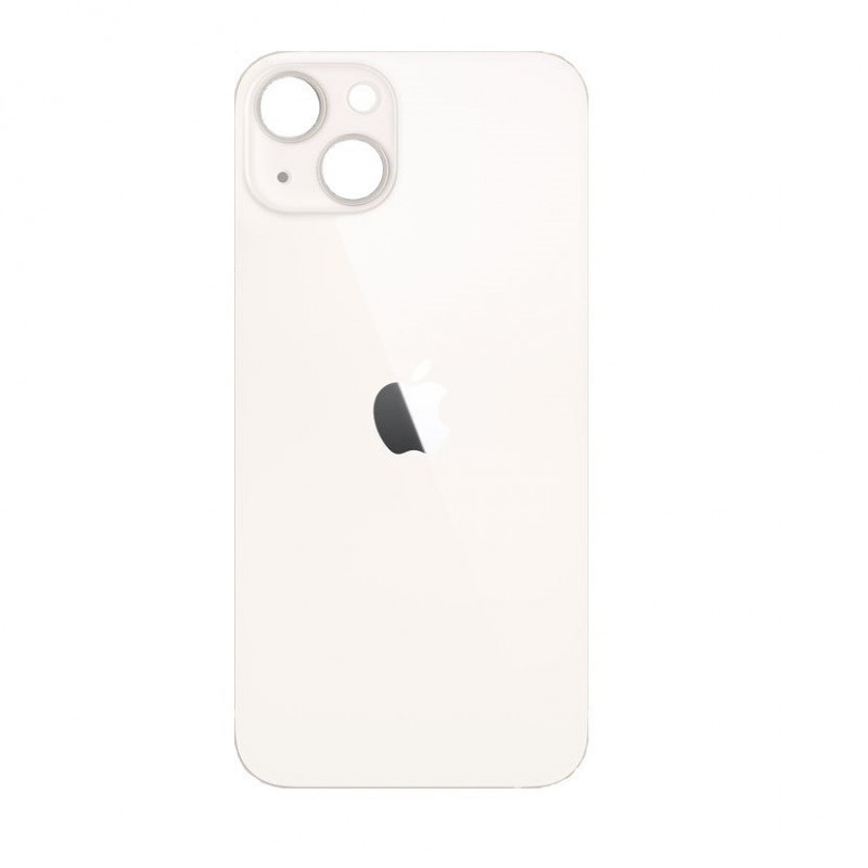 Tapa Trasera iPhone 13 (Agujero Grande) (EU) (Blanco)