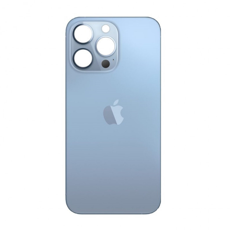 Tapa Trasera iPhone 13 Pro Max (Agujero Grande) (EU) (Azul Alpino)