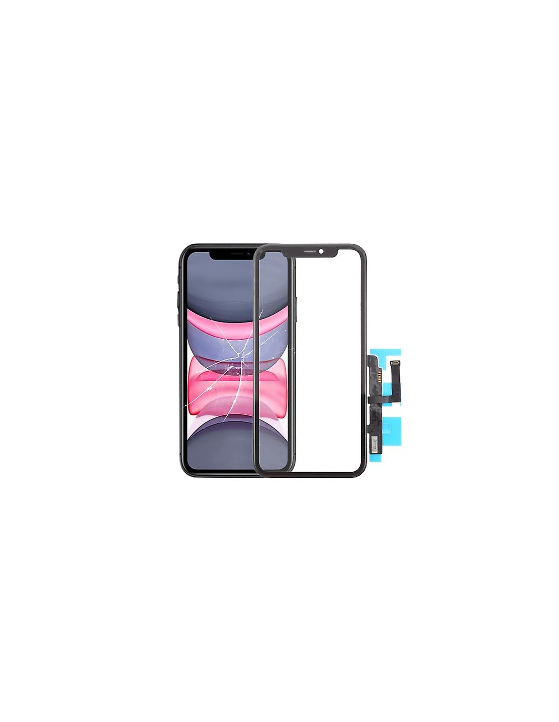 Cristal Glass + Oca + Marco Para iPhone 11 - JM Productos