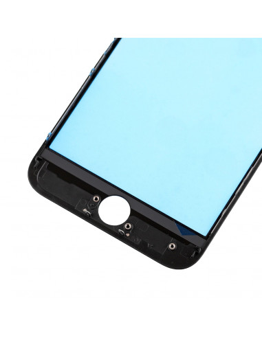 Cristal Frontal con Marco y OCA iPhone 8 / SE (2020 / 2022) (Negro)