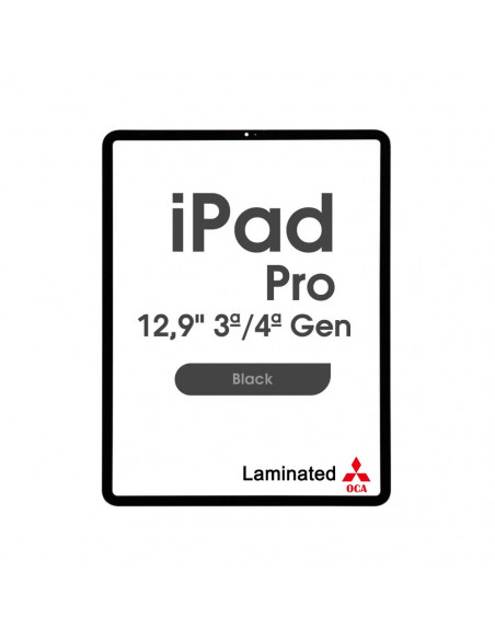 Cristal con OCA para iPad Pro (12,9" 3ª / 4ª Generación) Cristal con OCA para iPad Pro (12,9" 3ª / 4ª Generación)