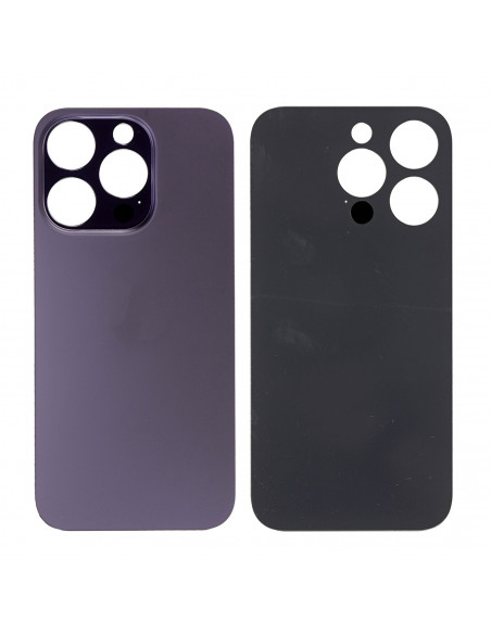 Tapa Trasera iPhone 14 Pro (Agujero Grande) (EU) (Morado Oscuro) (Prime)
