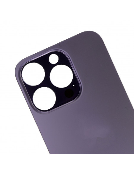 Tapa Trasera iPhone 14 Pro (Agujero Grande) (EU) (Morado Oscuro) (Prime)