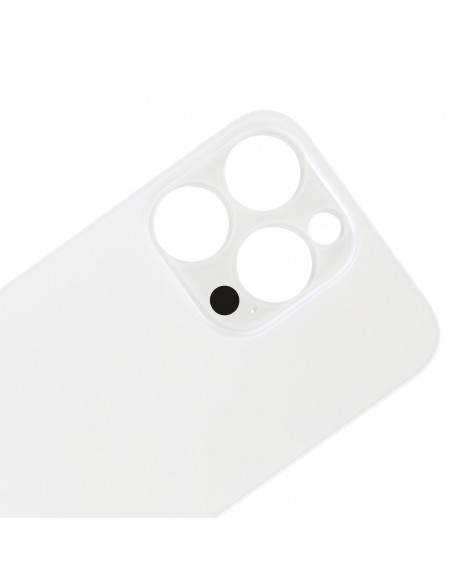 Tapa Trasera iPhone 14 Pro (Agujero Grande) (EU) (Blanca) (Prime)