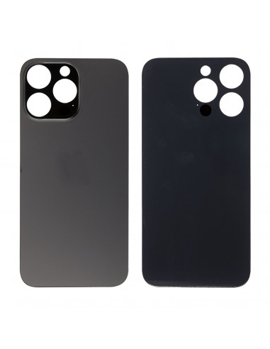 Tapa Trasera iPhone 14 Pro Max (Agujero Grande) (EU) (Negro) (Prime)