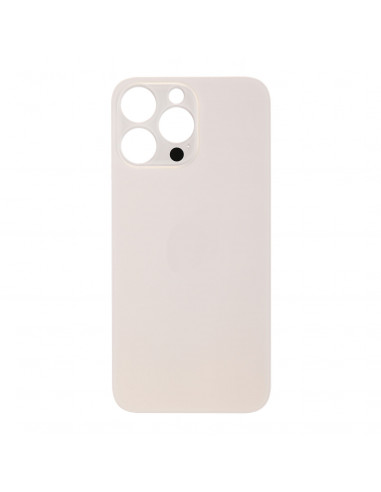 Tapa Trasera iPhone 14 Pro Max (Oro) (EU) (Blanca) (Prime)