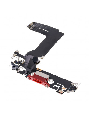 Flex de carga micrófono iPhone 13 Mini (Original) (Rojo)