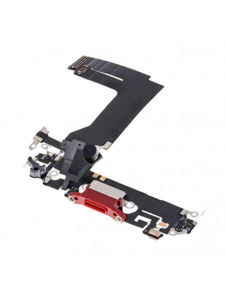 Flex de carga micrófono iPhone 13 Mini (Original) (Rojo)