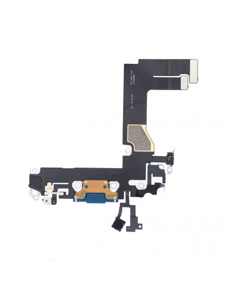 Flex de carga micrófono iPhone 13 Mini (Original) (Azul)