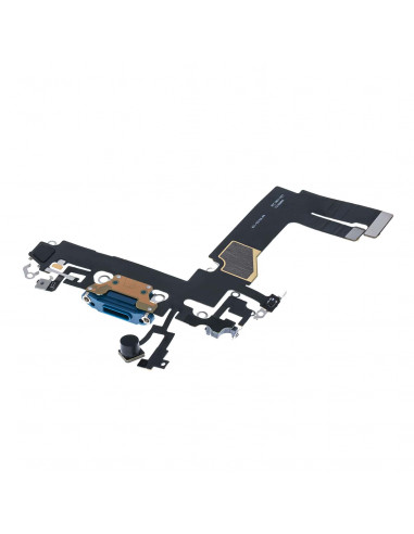 Flex de carga micrófono iPhone 13 Mini (Original) (Azul)