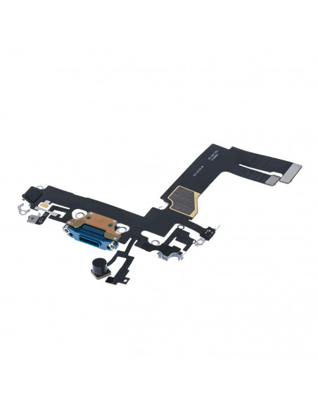 Flex de carga micrófono iPhone 13 Mini (Original) (Azul)