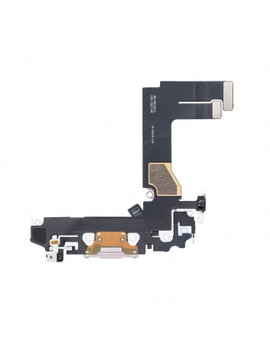 Flex de carga micrófono iPhone 13 Mini (Original) (Rosa)