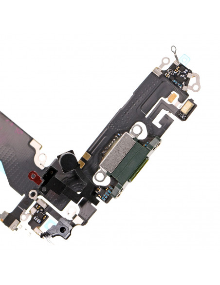 Flex de carga micrófono iPhone 13 Mini (Original) (Verde)