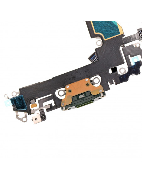 Flex de carga micrófono iPhone 13 Mini (Original) (Verde)