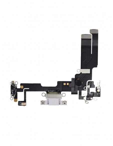 Flex de carga micrófono iPhone 14 (Original) (Púrpura)