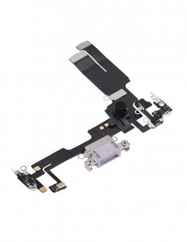 Flex de carga micrófono iPhone 14 (Púrpura) (Original)