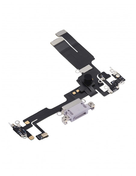 Flex de carga micrófono iPhone 14 (Original) (Púrpura)