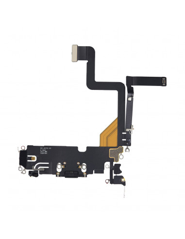 Flex de carga micrófono iPhone 14 Pro (Original) (Negro)