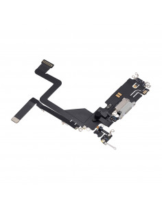 Flex de carga micrófono iPhone 14 Pro (Original) (Plata) 2