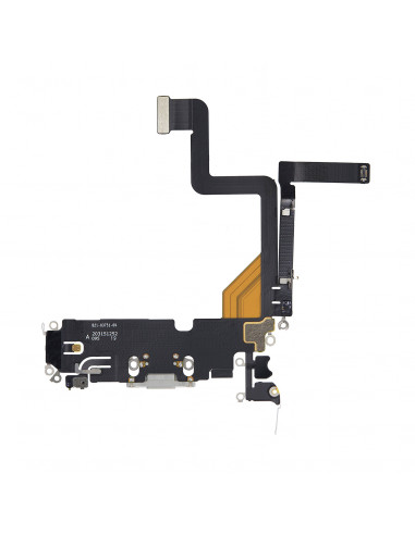 Flex de carga micrófono iPhone 14 Pro (Original) (Plata)