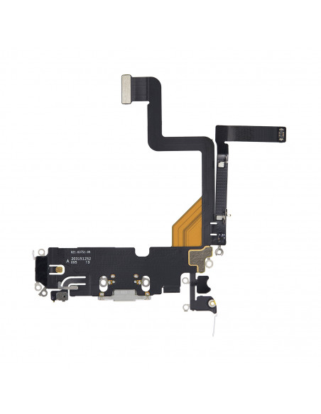 Flex de carga micrófono iPhone 14 Pro (Original) (Plata)