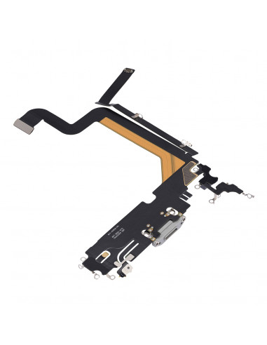 Flex de Carga y Micrófono iPhone 14 Pro Max (Plata) (Original)