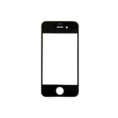 Cristal frontal iPhone 4S Negro