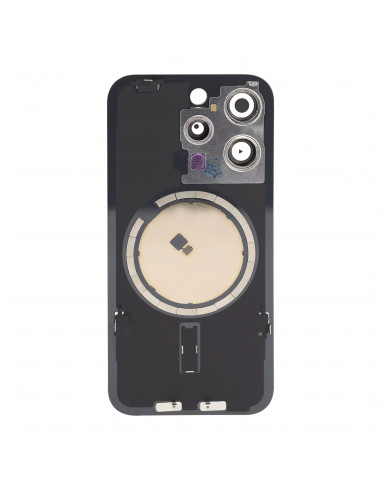 Tapa Trasera iPhone 15 Pro (Blanco) (Lente Cristal de Zafiro) (OEM)